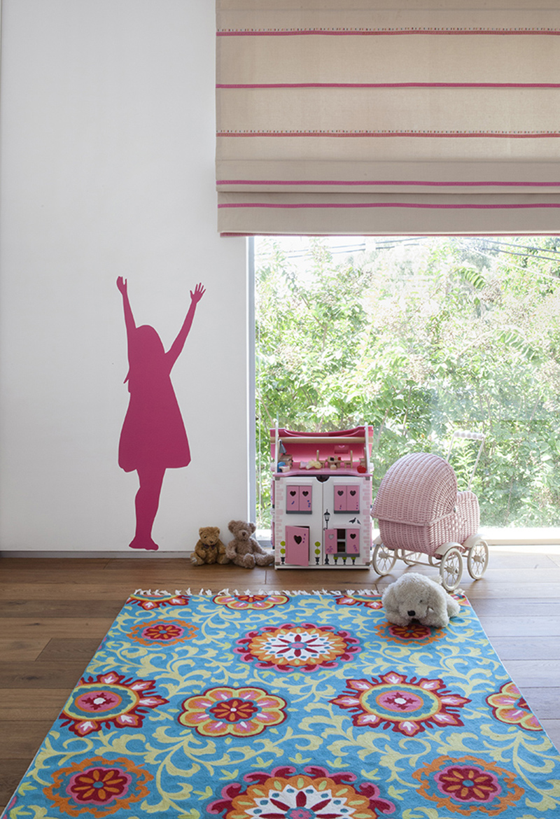 שטיח פרחוני צבעוני 