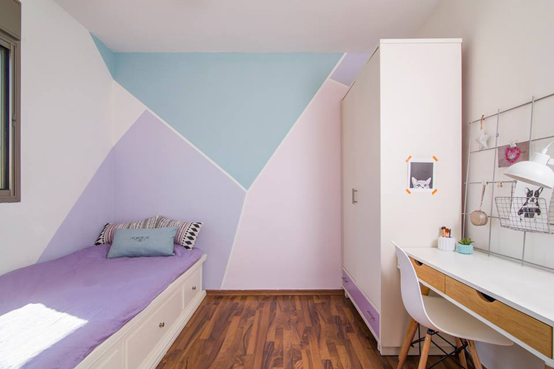 חדר שינה צבעוני