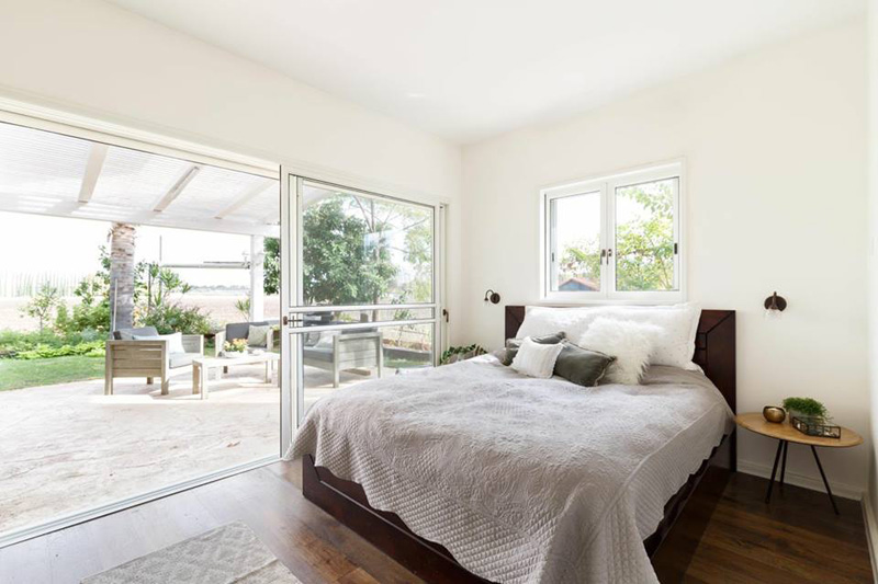 חדר שינה מואר