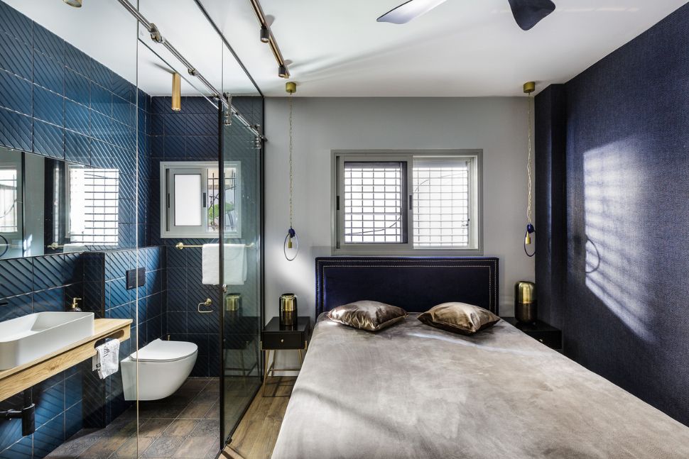 חדר שינה וחדר רחצה