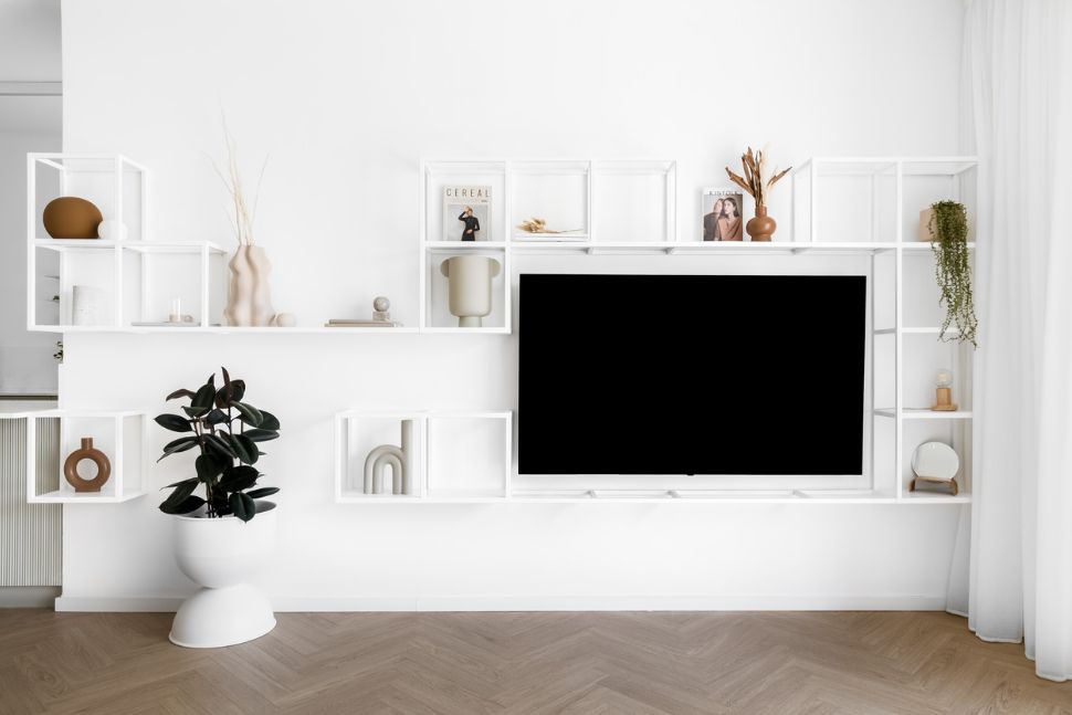 סלון קטן ולבן