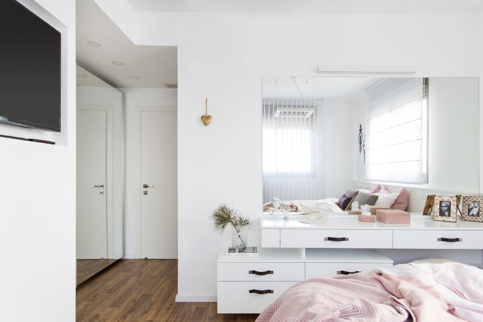 חדר שינה לבן