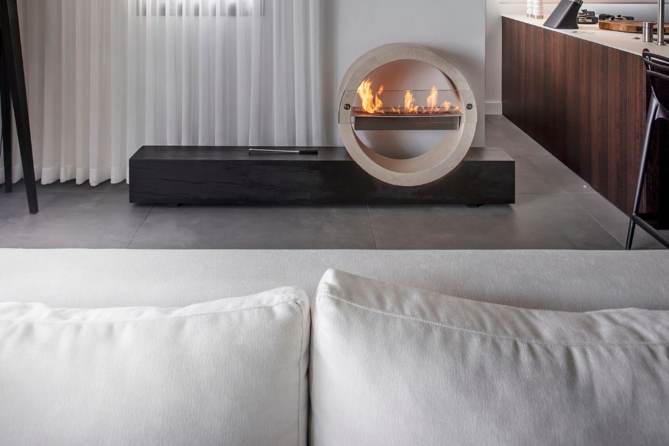 קמין בעיצוב מודרני