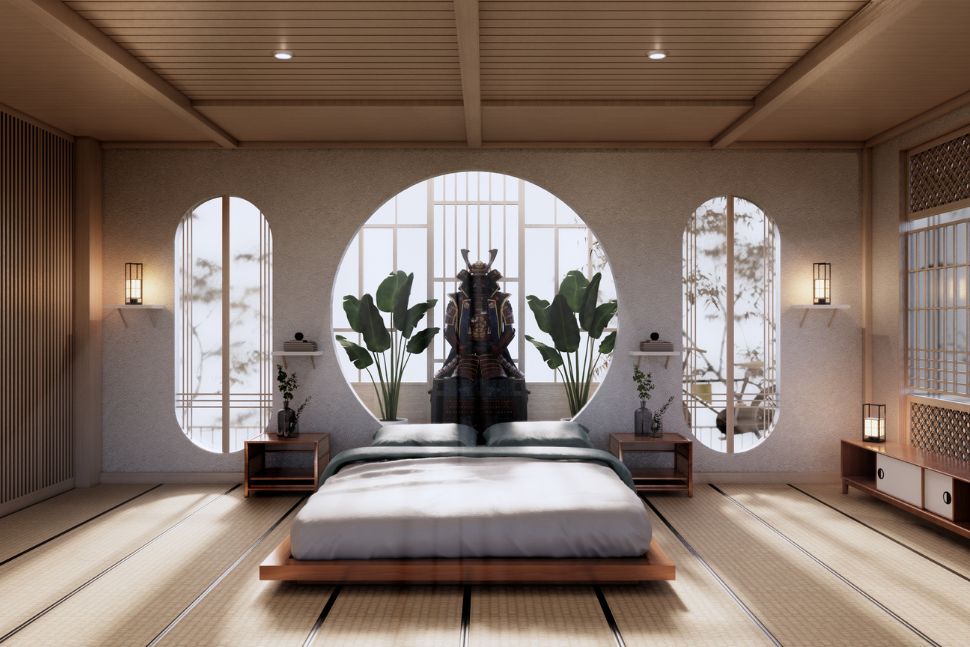 סגנון יפני - חדר שינה