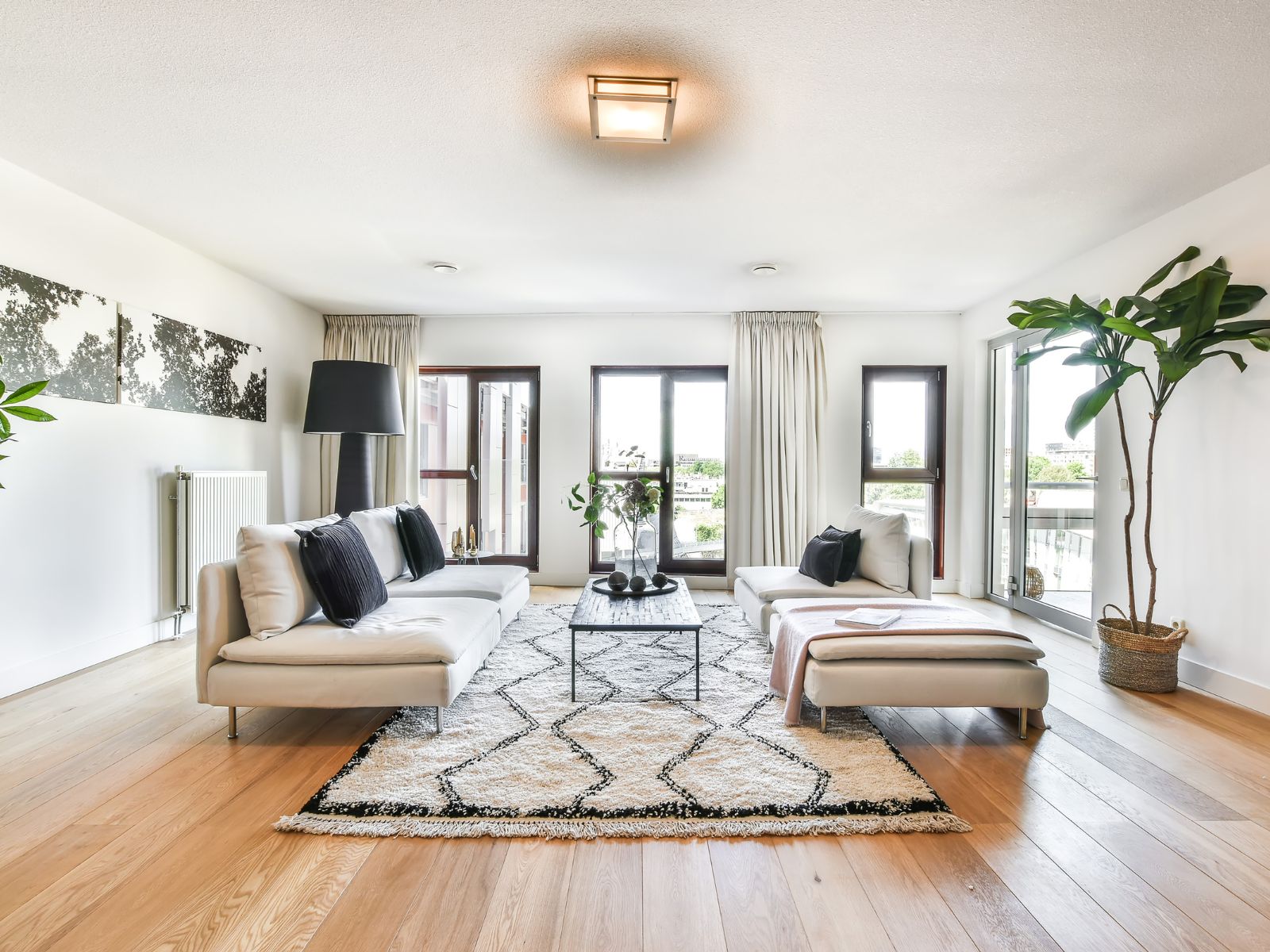 סלון בסגנון עיצוב מודרני