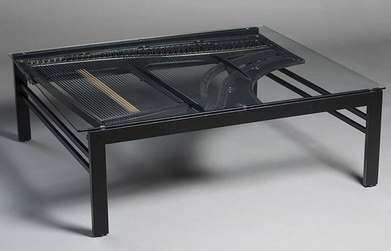 שולחן קפה מבוסס נבל פסנתר