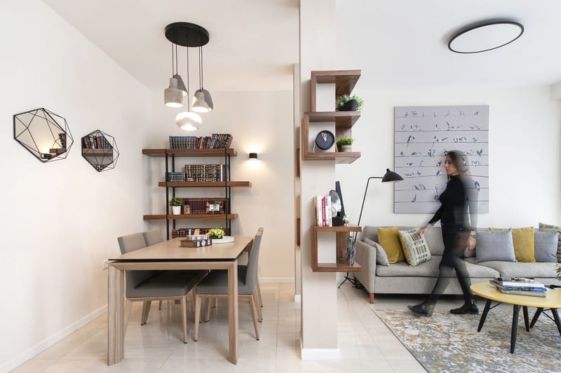 עומדת על שלה: הדירה שעשתה שימוש חכם בעמודים