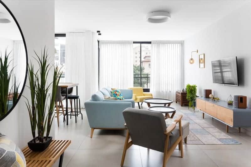 חלל בית מודרני כפרי