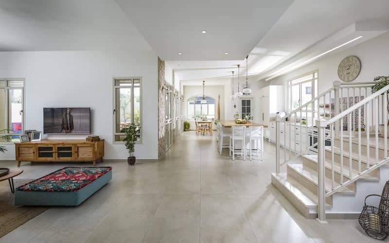 חלל בית מודרני כפרי