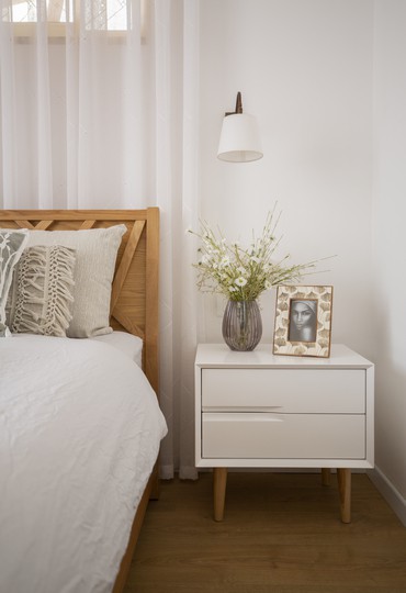 עיצוב שכולו תכלת: בית קיבוץ באווירה רגועה