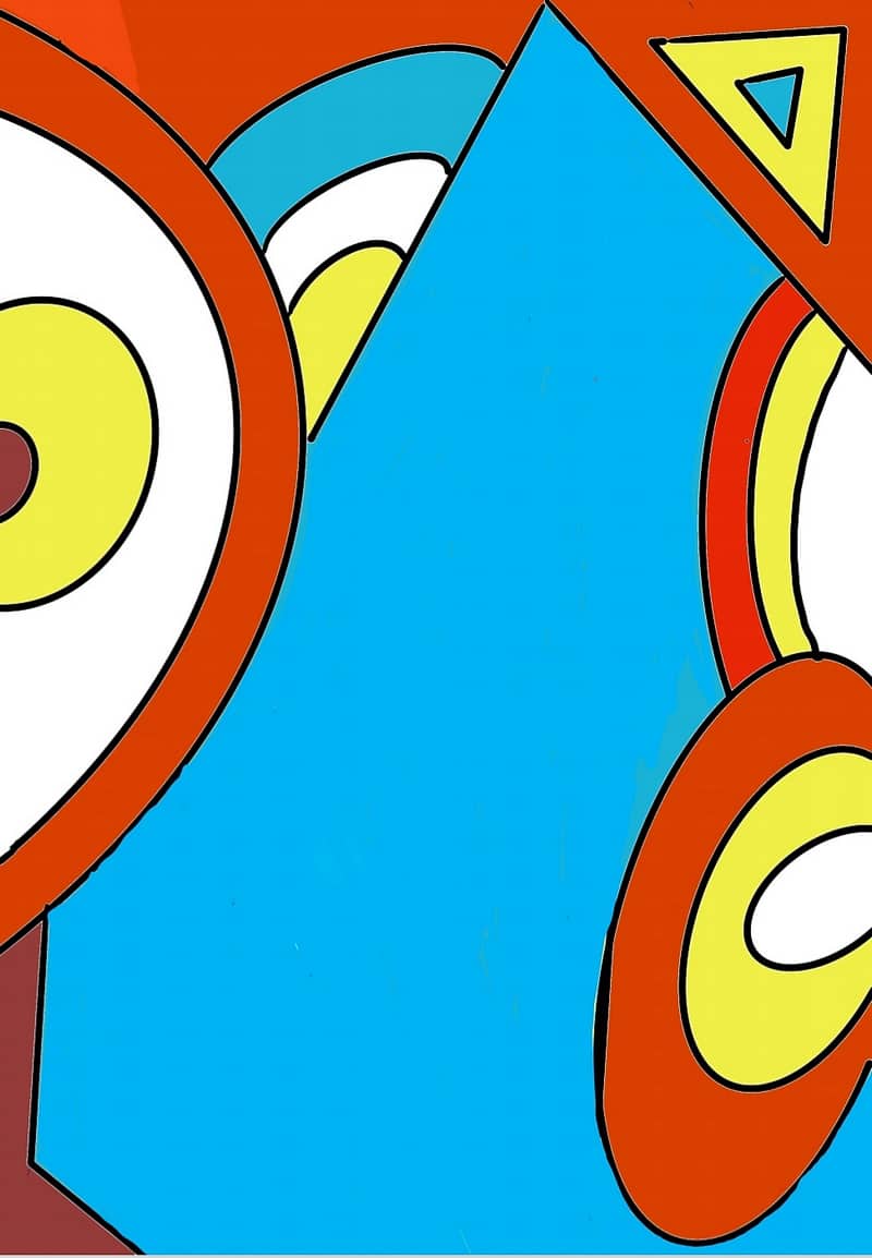 שמח על הקיר: האריחים המצוירים של מייקל אביב אריחים צבעוניים