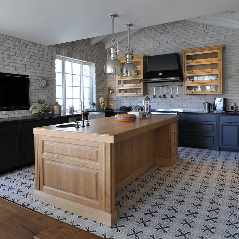 מטבח בעיצוב כפרי מודרני