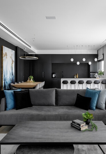 עושה עניין: פנטהאוז בעיצוב דרמטי