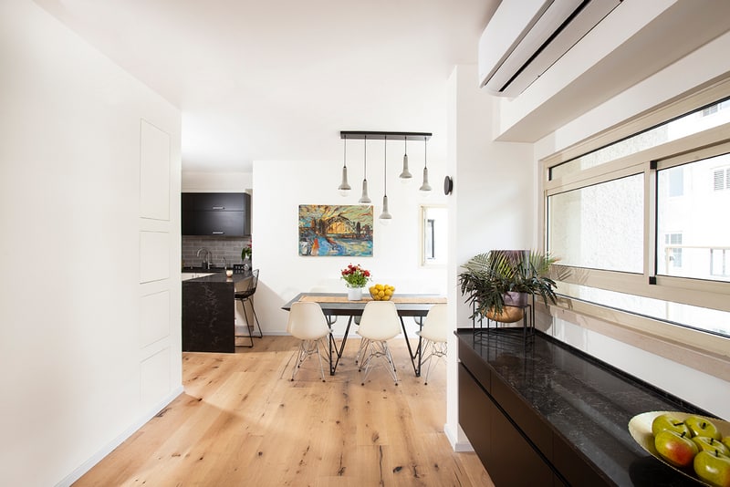 פינת אוכל כפרי מודרני