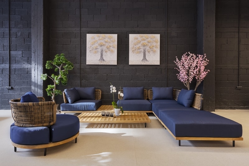 מערכת ישיבה כחולה