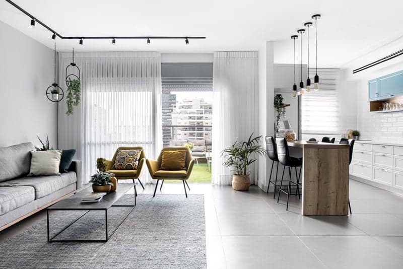 סלון ודלפק בסגנון מודרני