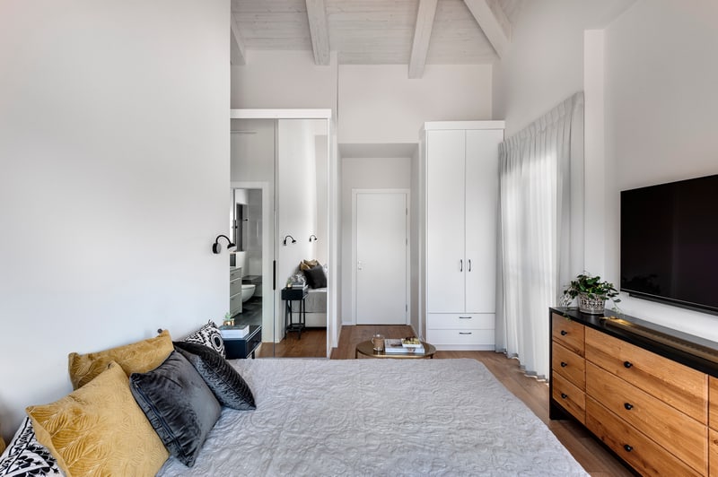 חדר שינה כפרי