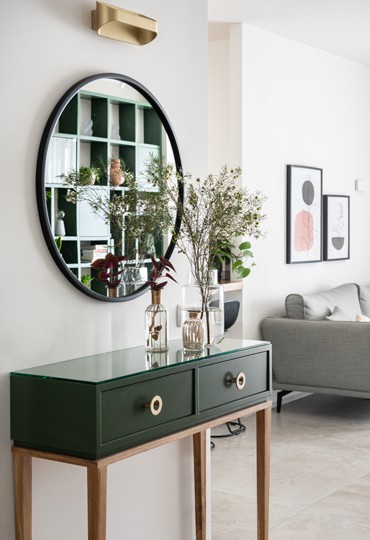 הדירה שהתהפכה: נגיעות של ירוק ופודרה לדירה במודיעין