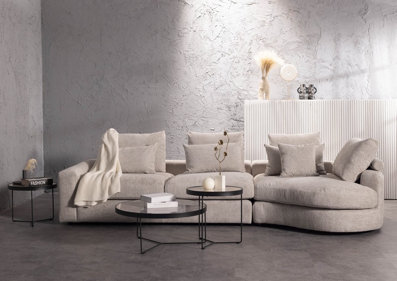 ספת שזלונג מעוגלת