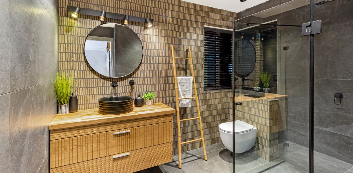 מטבח שחור, כסאות בר, אי במטבח