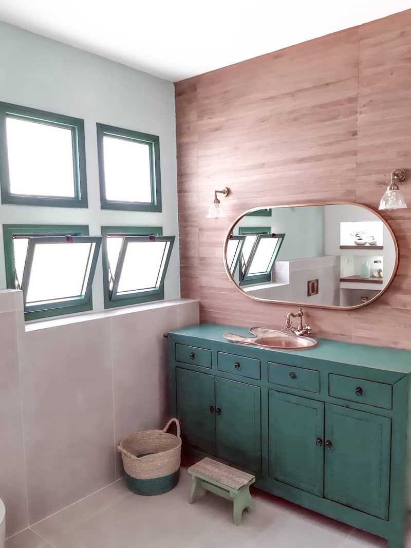 ארון כיור ירוק