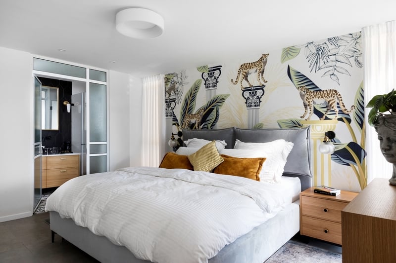 חדר שינה טפט נמרים