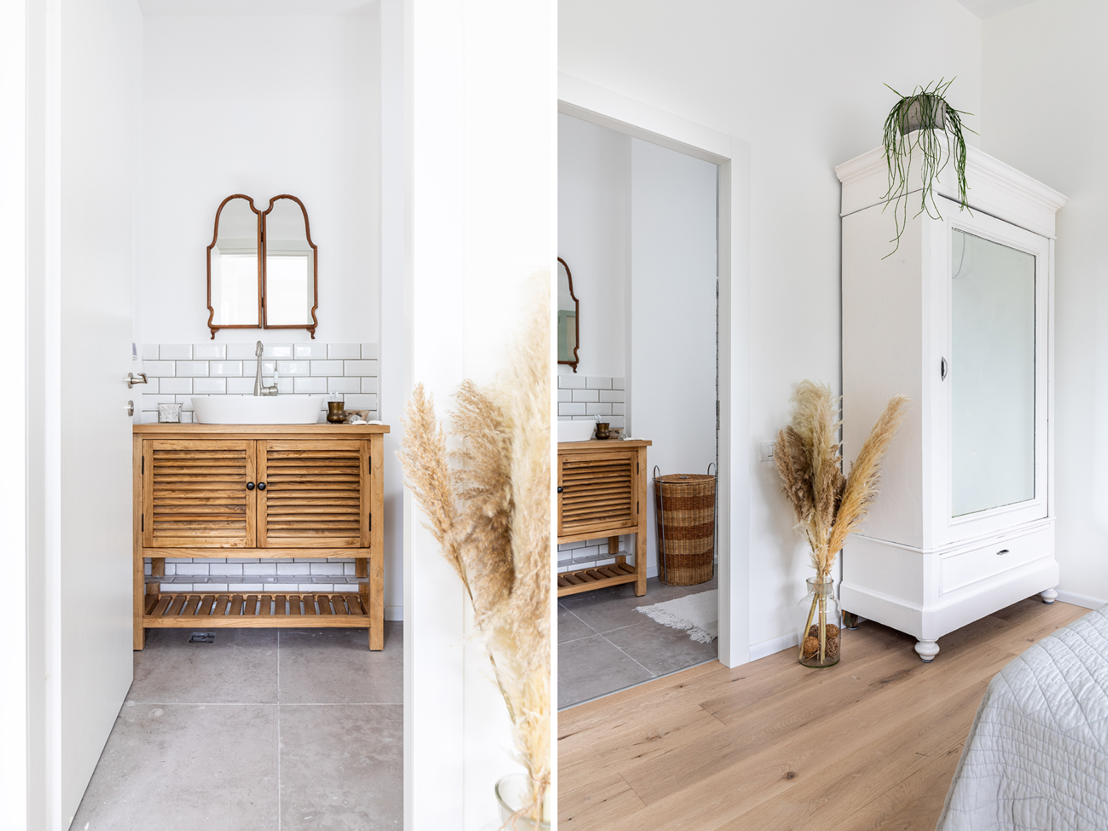 רהוט כפרי בחדר הורים