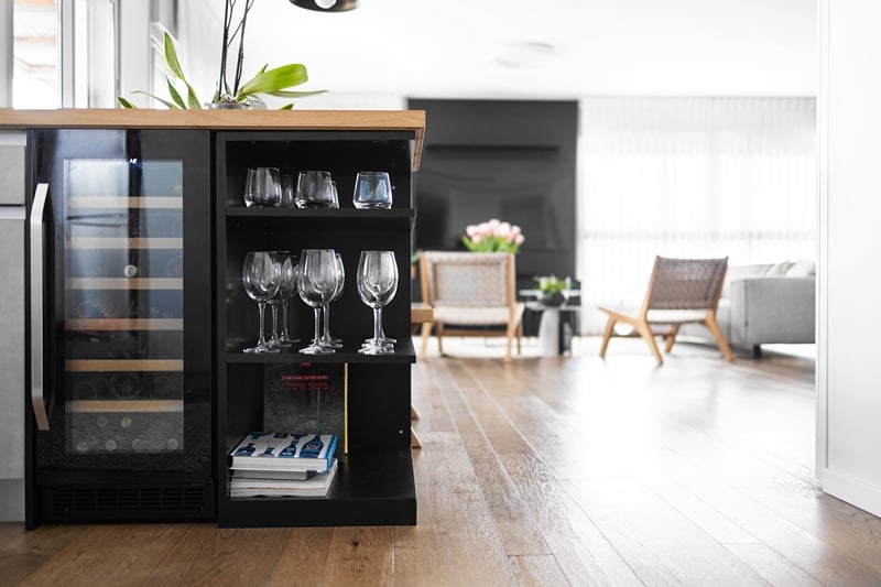 רהיט צד במטבח