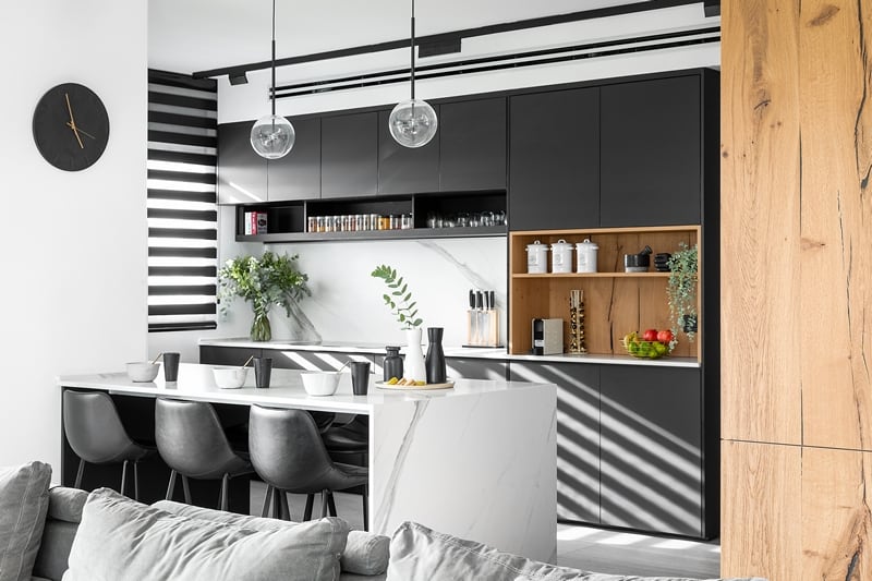 מטבח משולב עץ