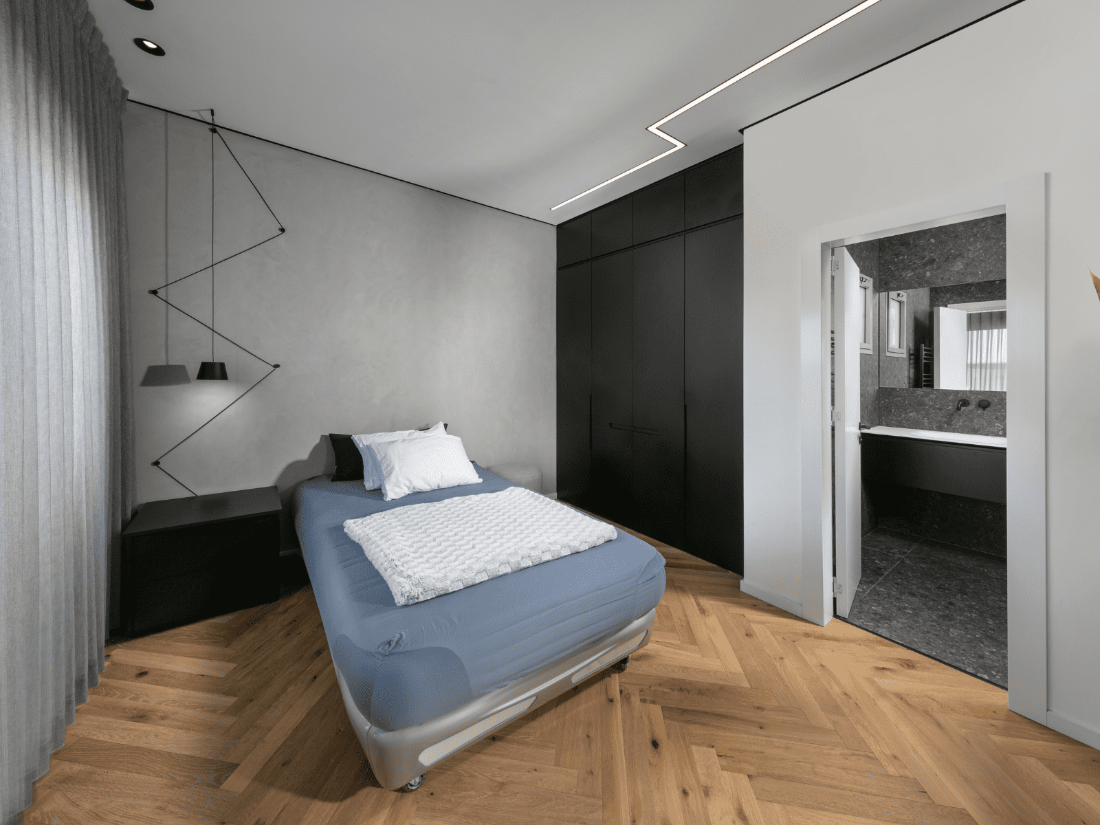 חדר ילד אפור