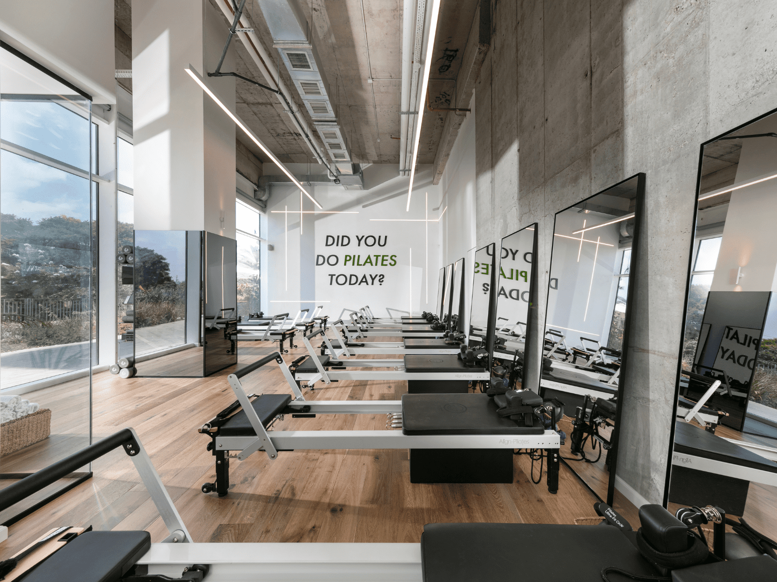 חלל אימון במכון פילאטיס