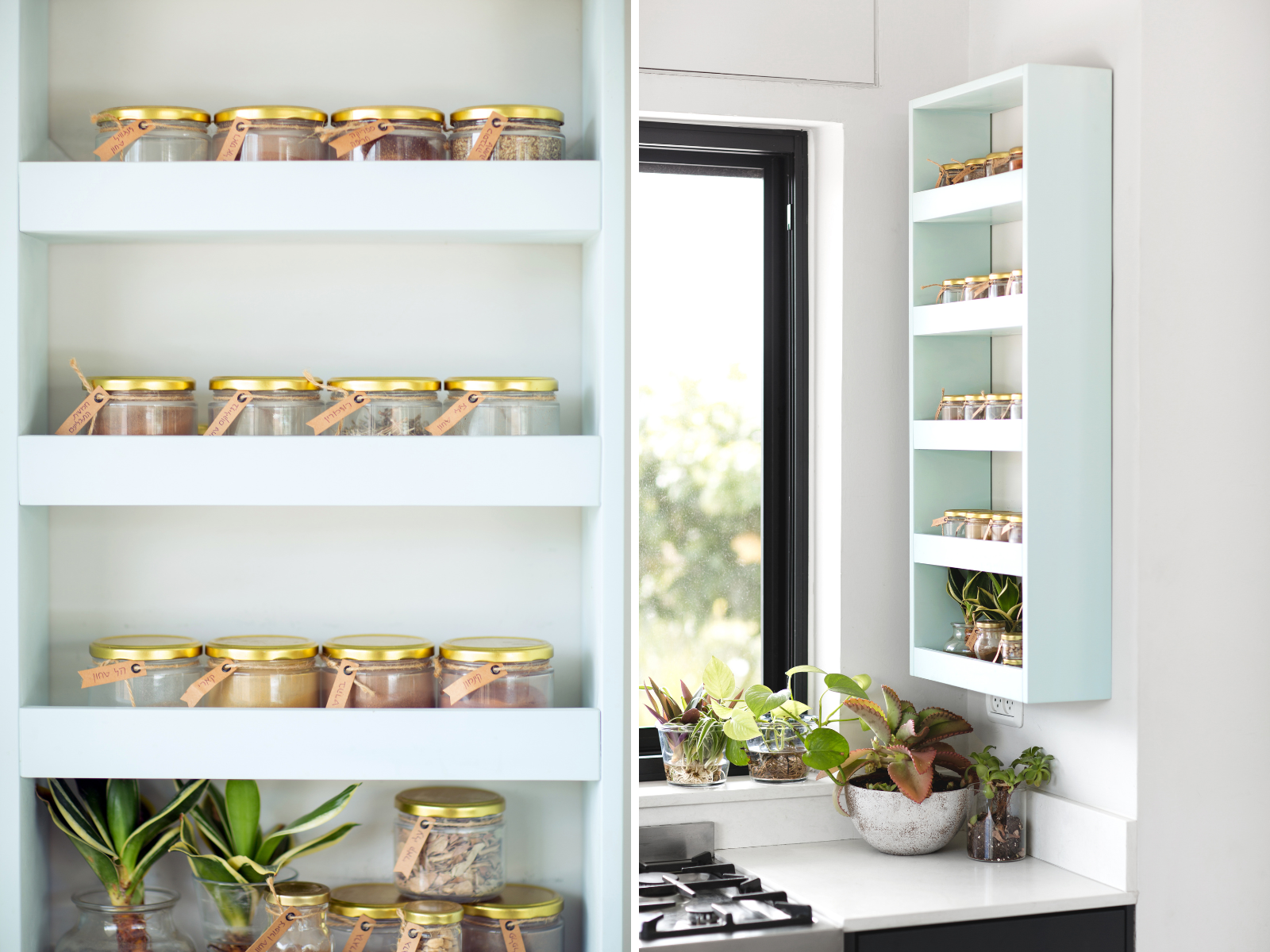 מדפים לאחסון תבלינים