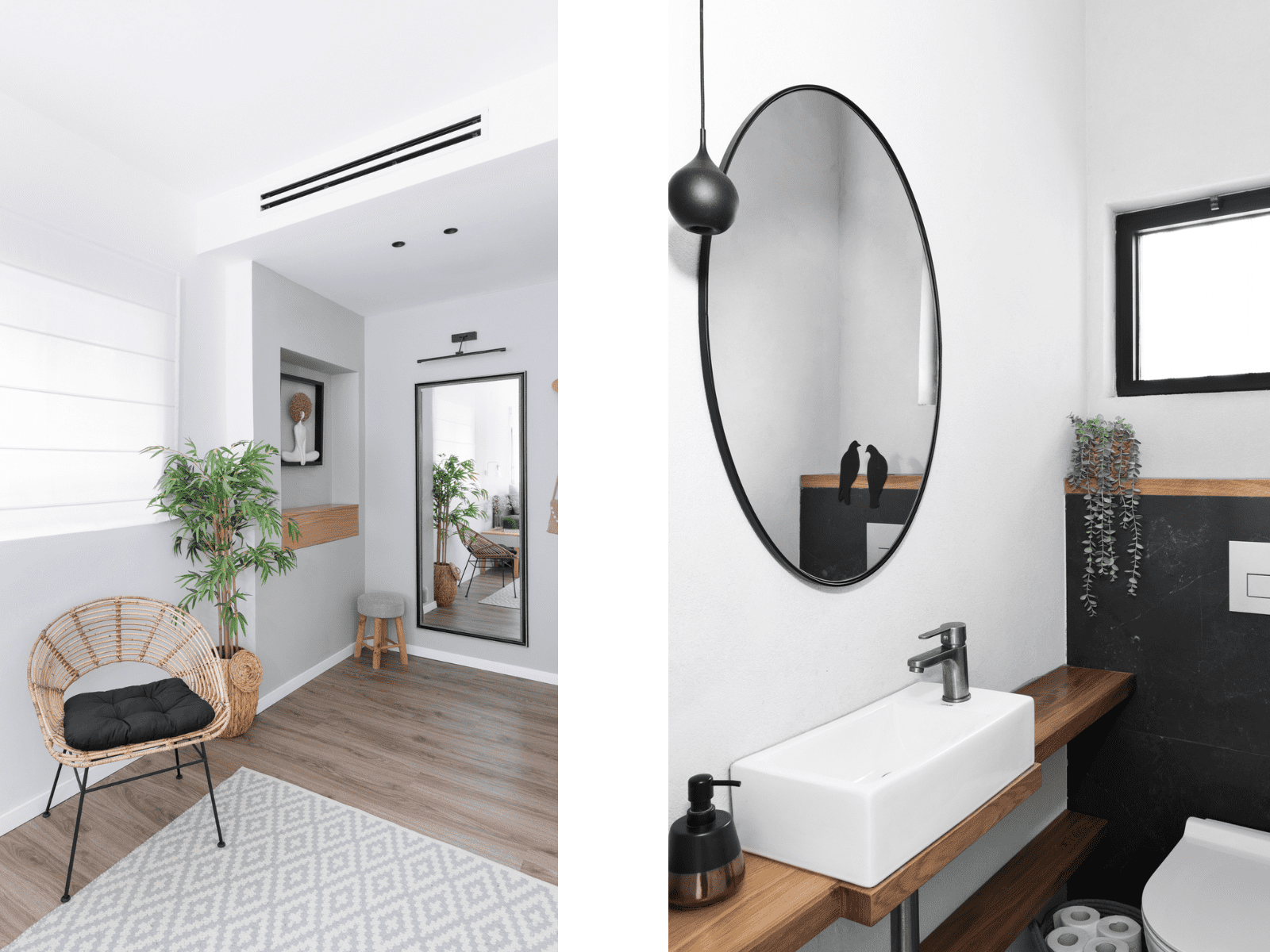 שרותי אורחים ומבואת כניסה לחדר הורים - הבית הישן