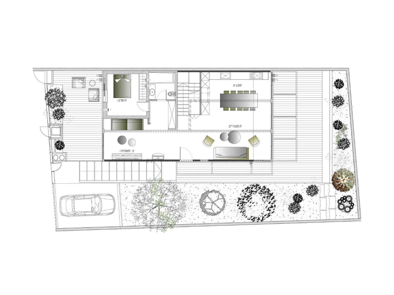 תוכנית ריהוט קומת קרקע