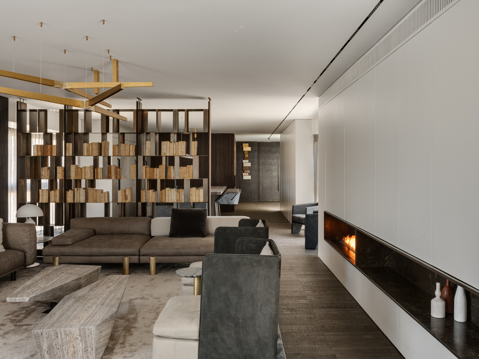 סלון בבית יוקרתי בירושלים