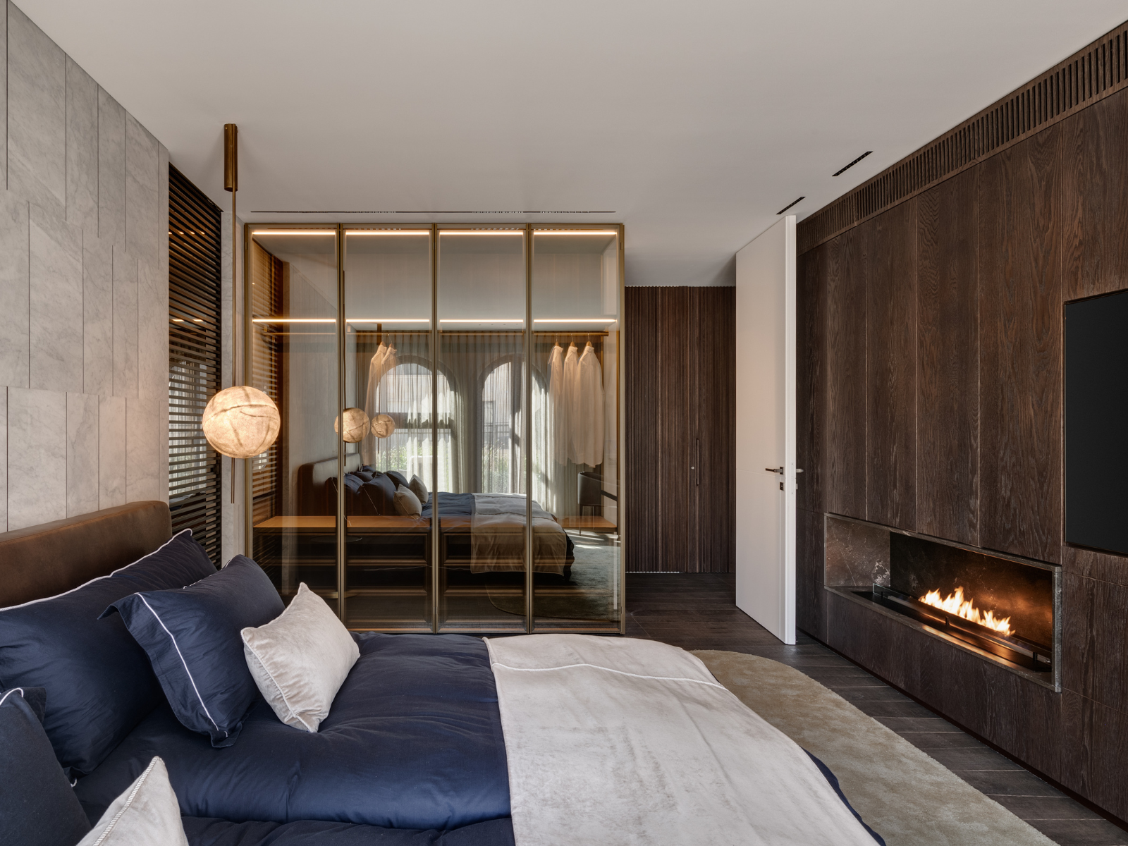 חדר שינה בבית יוקרתי בירושלים