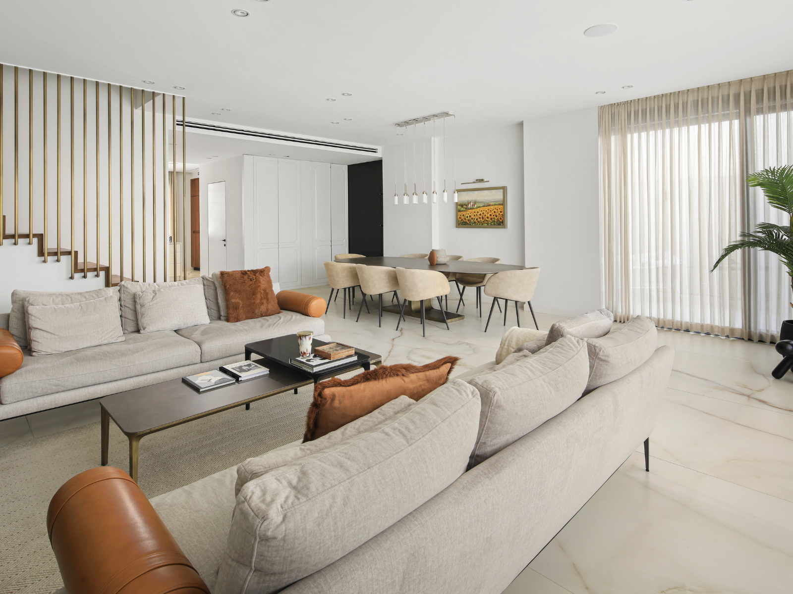 עיצוב חלל ציבורי בסגנון אלגנטי