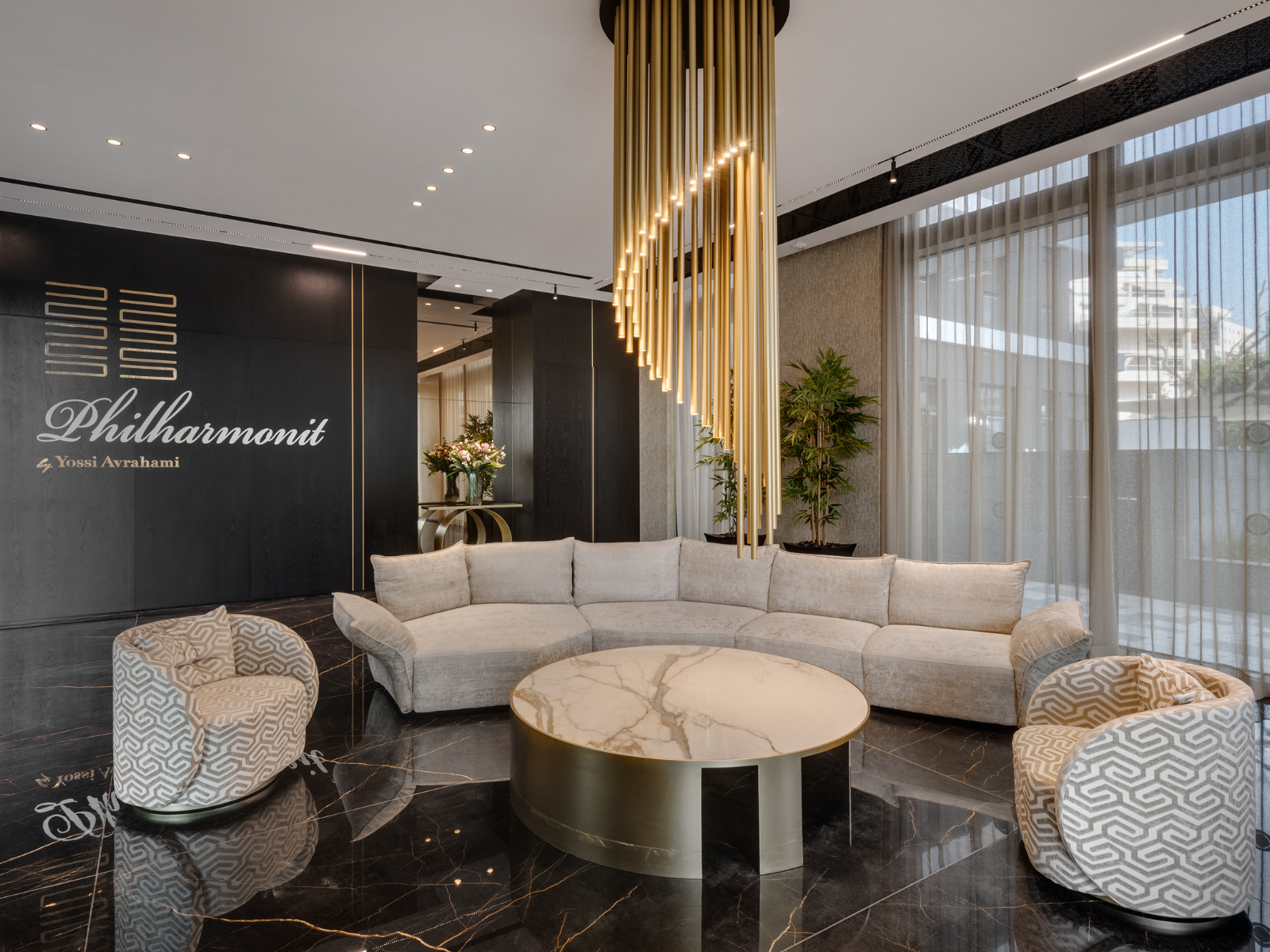 עיצוב לובי בהשראת עולם המוזיקה עיצוב לובי בהשראת עולם המוזיקה