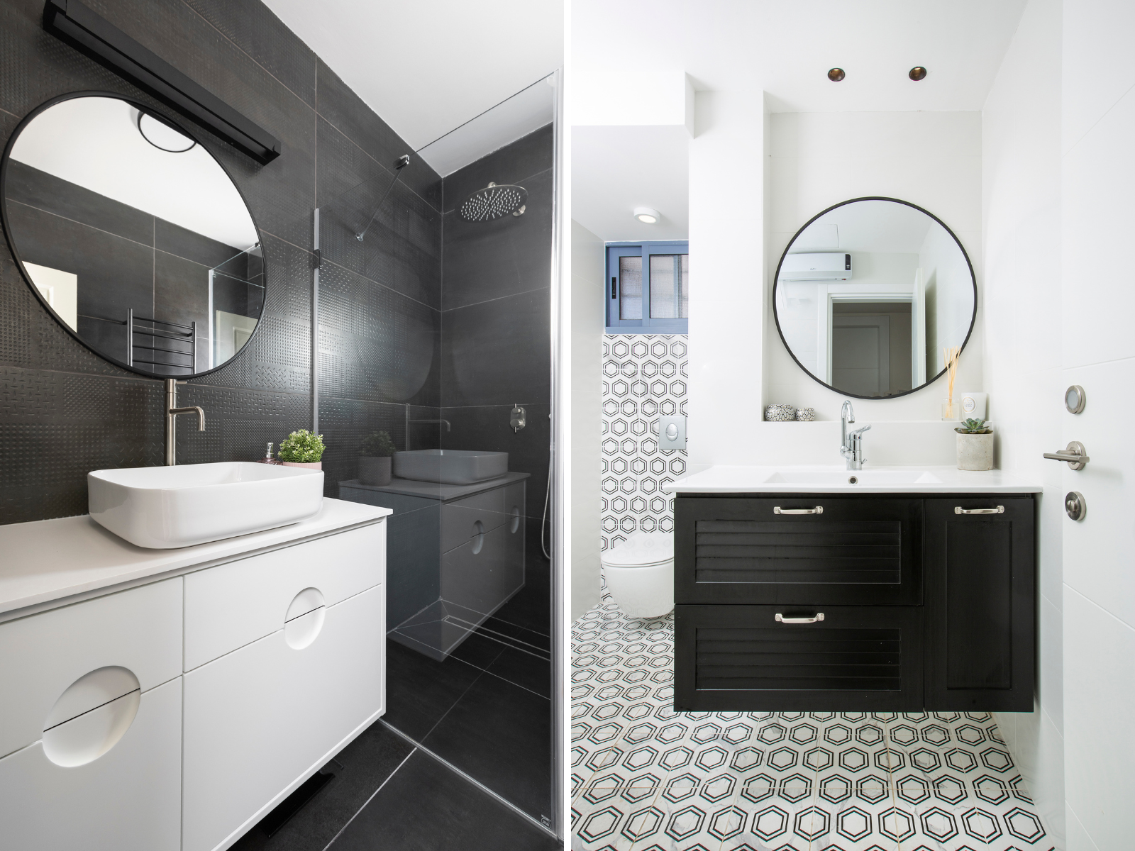 חדרי רחצה שתכננה ענבר לוריא