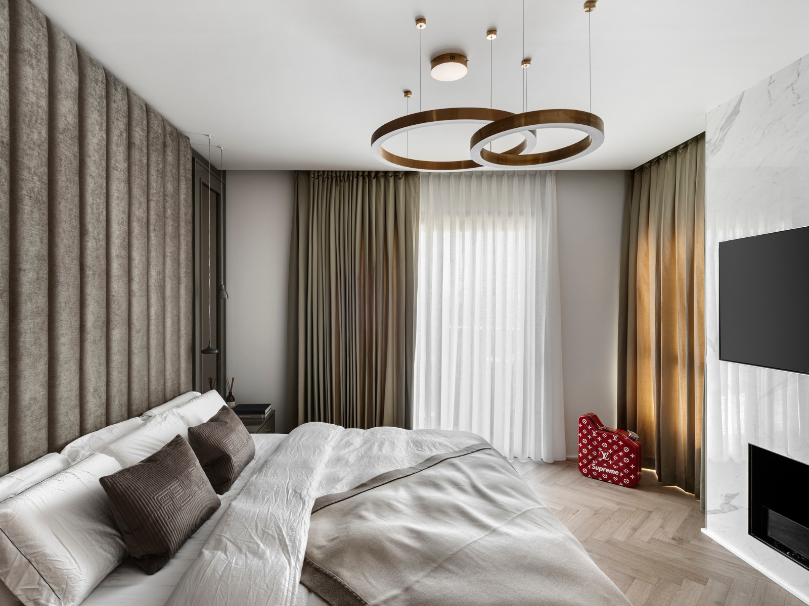 חדר הורים כמו סוויטה בבית מלון יוקרתי