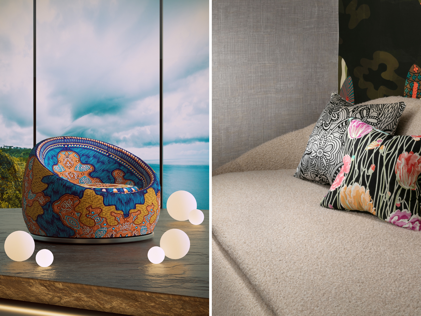 כורסה פרחונית