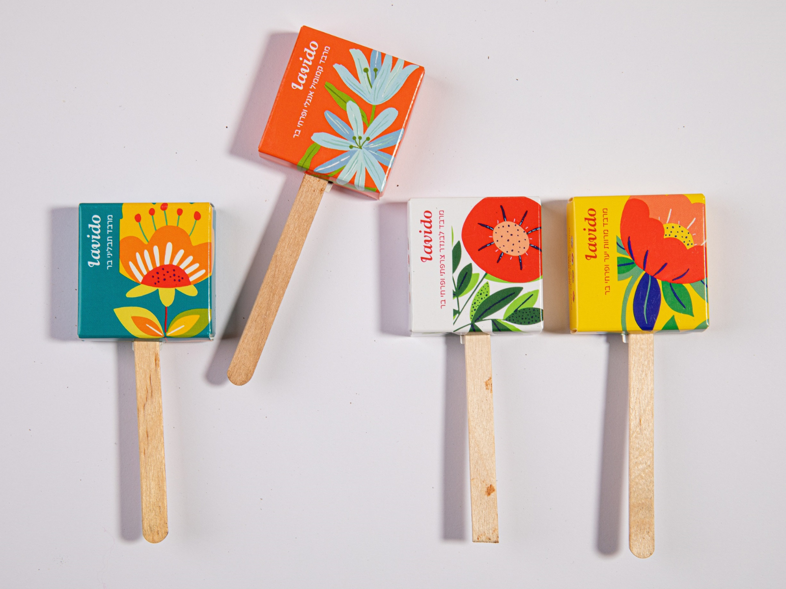 זרעי פרחי בר באריזות מעוצבות