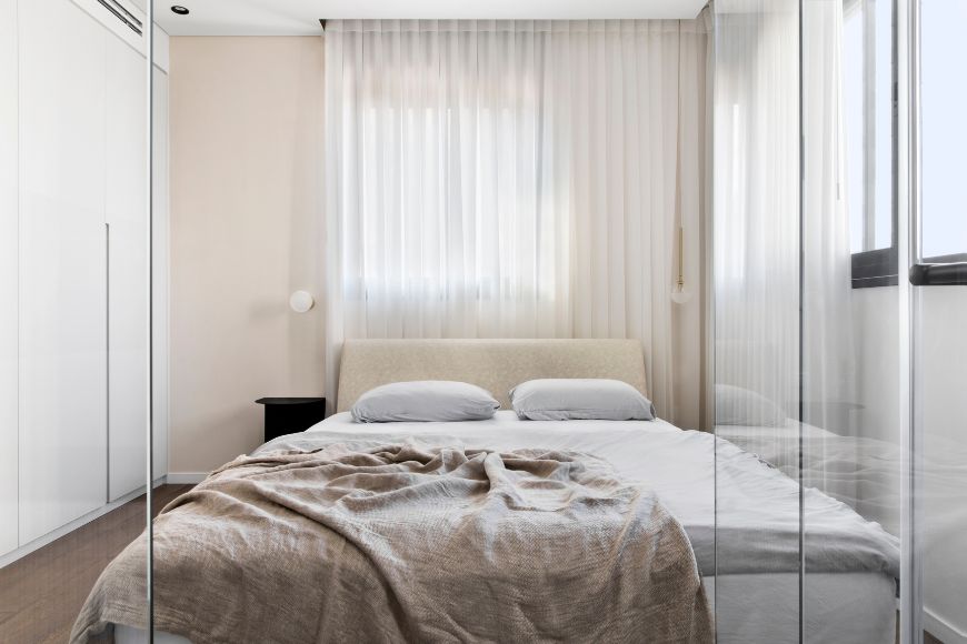 חדר שינה שקוף, עיצוב: הילה קסיס