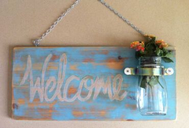 DIY: כך תכינו לבדכם שלט כניסה מעוצב לדלת