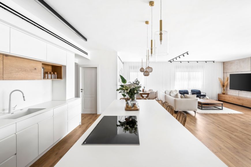 מטבח מודרני, עיצוב: עינת אביב