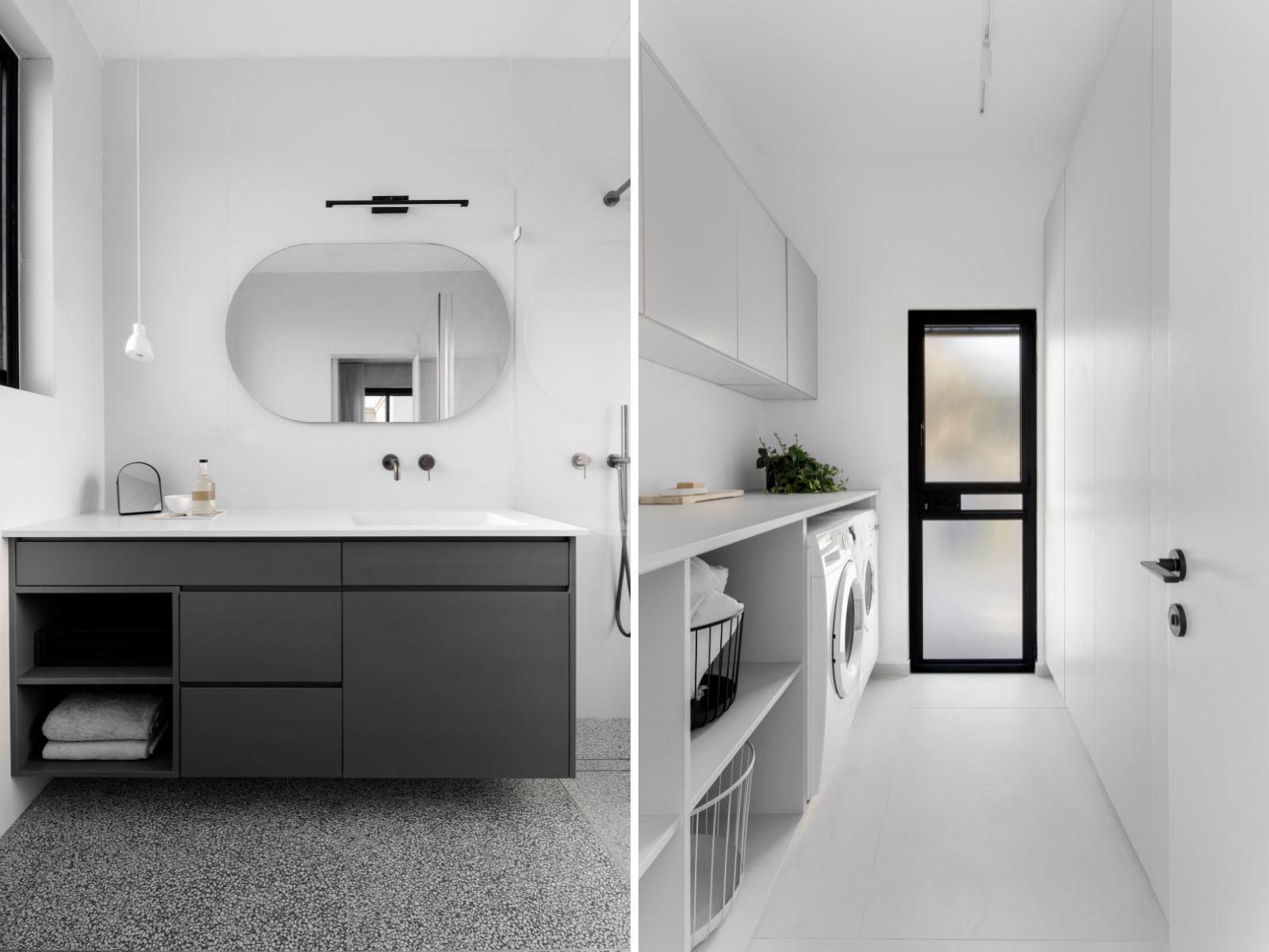 חדר כביסה וחדר רחצה