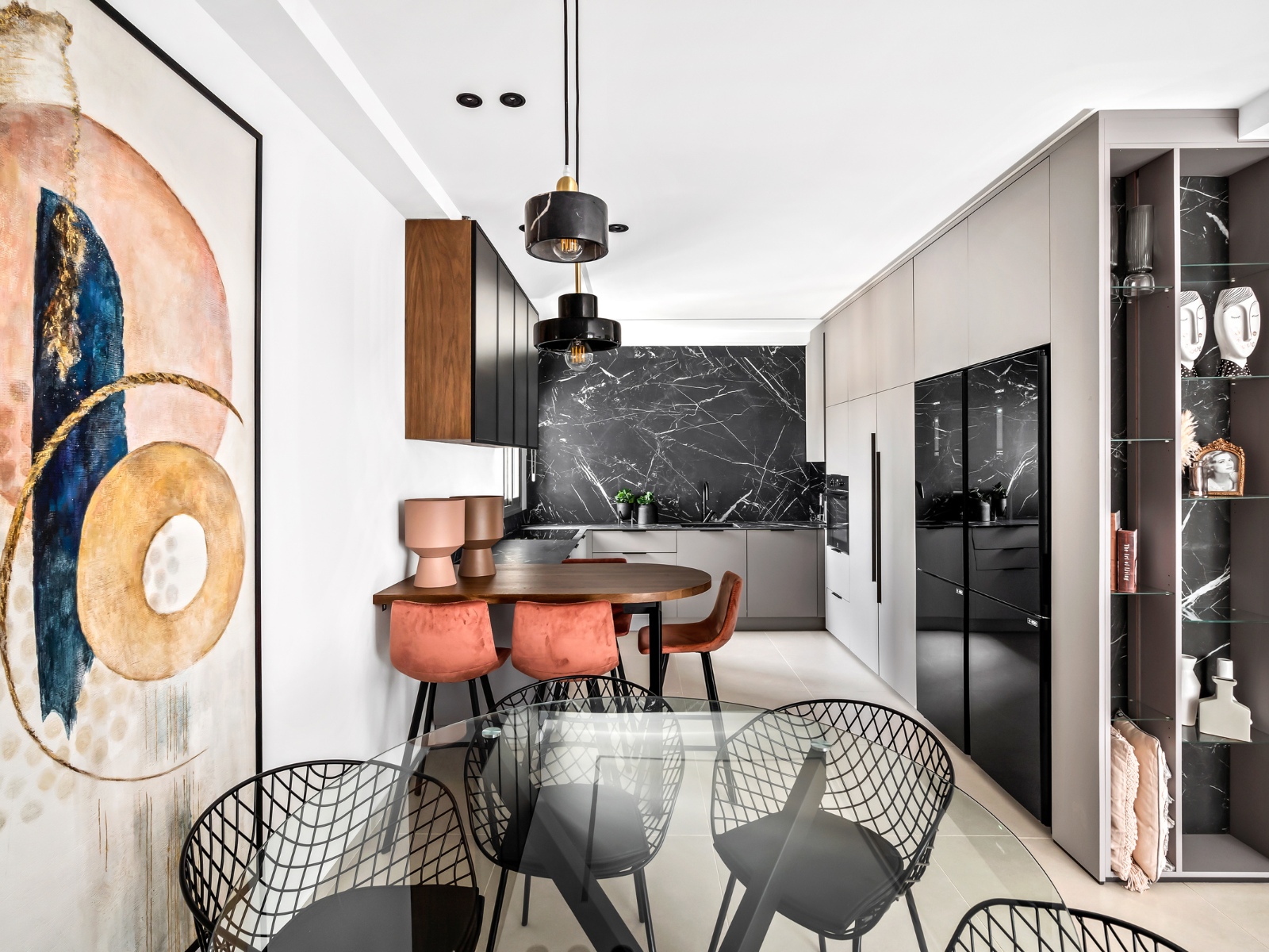 מטבח ופינת אוכל אקלקטי