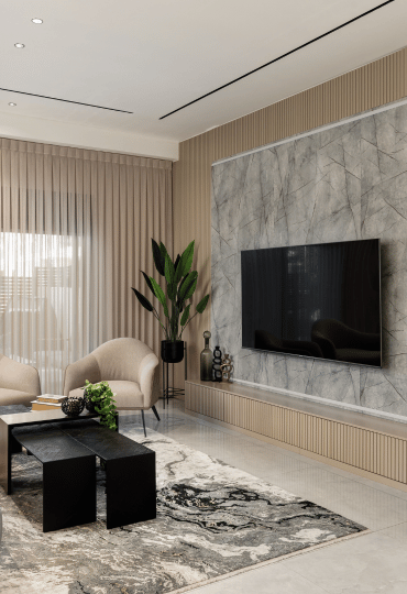 כתוב על הקיר: עיצוב בצבעים וחומרים