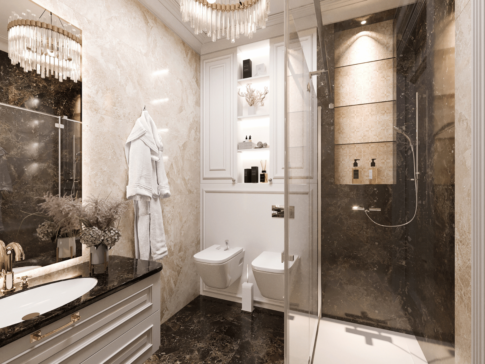 חדר רחצה מפואר