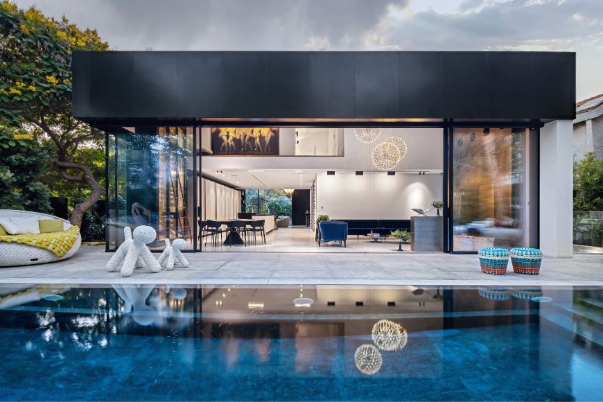 בריכה מעוצבת, עיצוב: נורית בן יוסף, צילום: שי אפשטיין